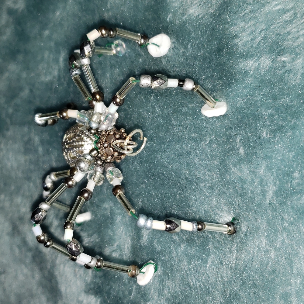 Beaded spider decor 2x2x1